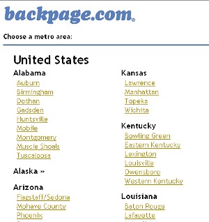 Backpage.com to Suspend Certain Areas of Personals and Adult Sections