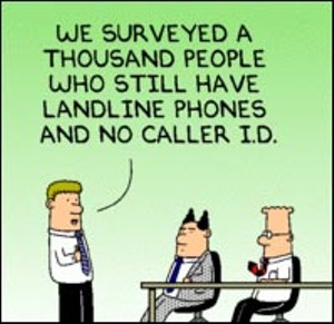 Dilbert Pokes Fun at Surveys That Exclude Cell-Phone Users