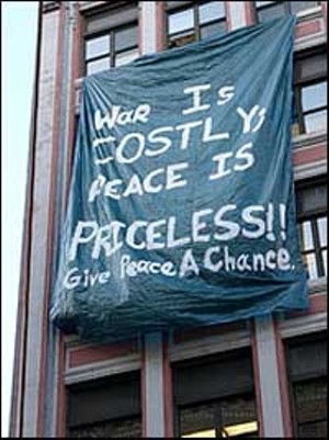 Cincinnati CityBeat Greets Cheney With Peace Sign