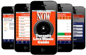 NOW Magazine Releases iPhone Concert Guide App