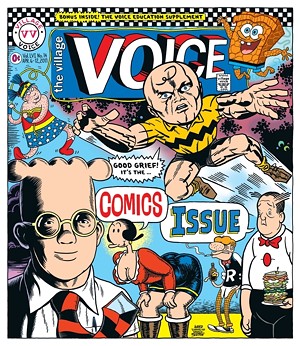 Cartoonist Ward Sutton's Village Voice Cover Called a 'Glorious Menagerie of Mashups'