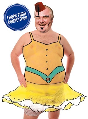NOW Gets Playful, Asks Readers to 'Frock Ford'
