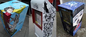 Seattle Weekly Newspaper Boxes Get Black, White, Blue, Yellow and Red All Over