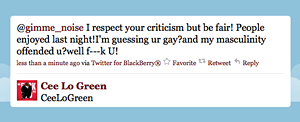 Singer Cee-Lo Green (Sort Of ) Apologizes for Calling City Pages Music Critic "Gay"