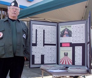 Seattle Weekly's War Obituaries Issue Displayed at Veteran's Day Parade